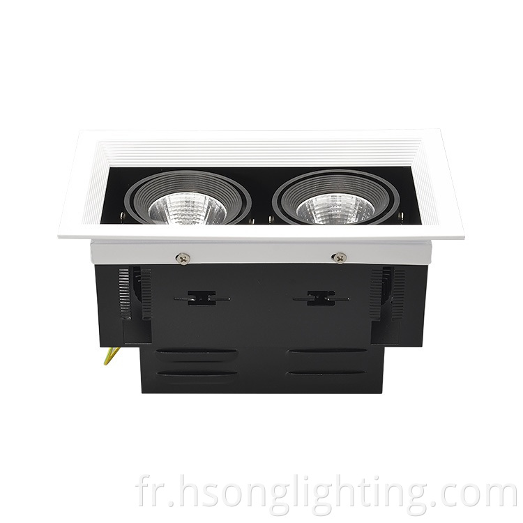 Lumière LED carrée de bonne qualité AR111 230V 10W 20W Downlight
